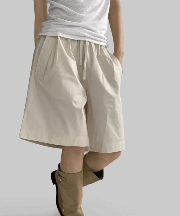 Purabee Banding Cotton Shorts