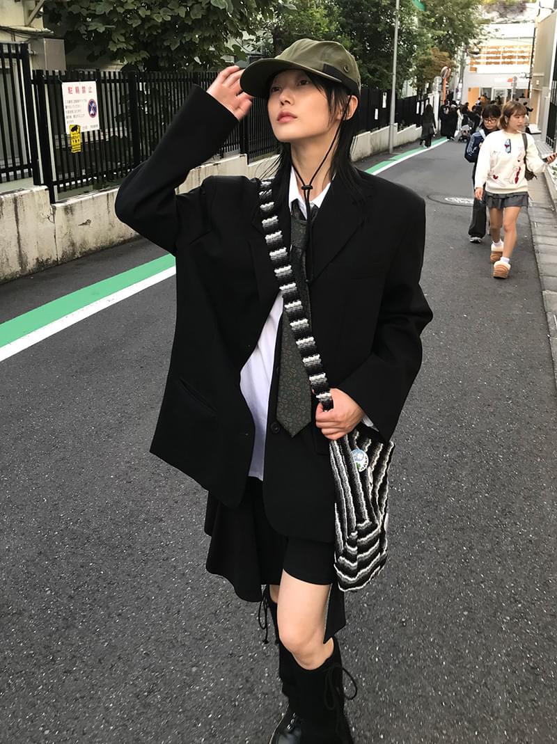 寬鬆西裝夾克 2色
