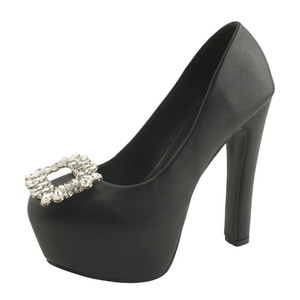 Cubic Gem Platform Kill Heel Pumps 13cm