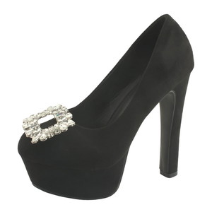 Cubic suede stiletto heel Gaboshi pumps 13cm