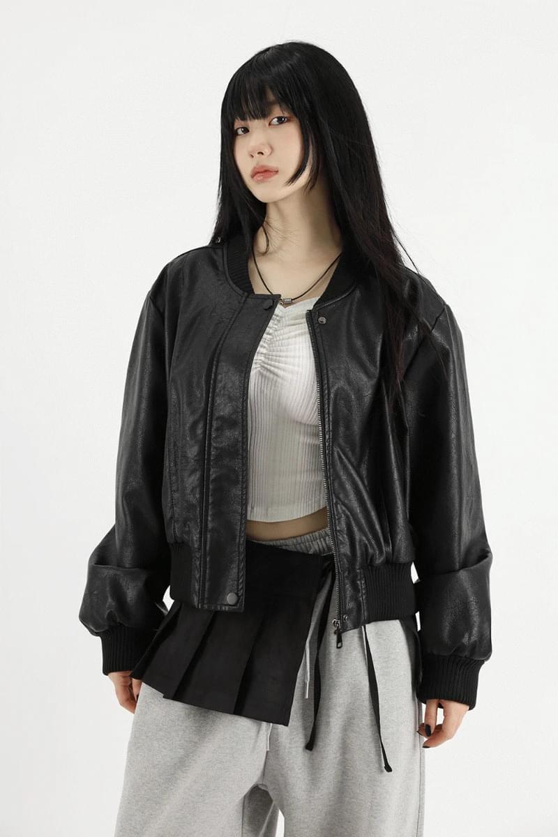 【COLOR iN ID】Dio lining fur leather jacket COLOR iN ID - Dio lining fur leather jacket - Codibook.