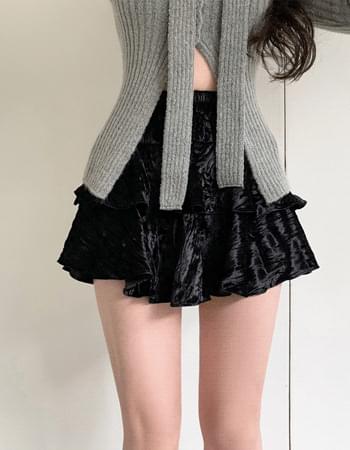Rodi velvet cancan mini skirt