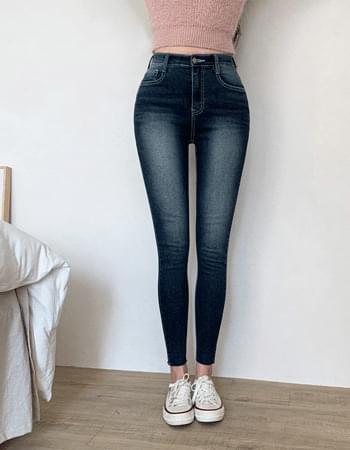 Kurz Banhai Dark Blue Faded Denim Skinny