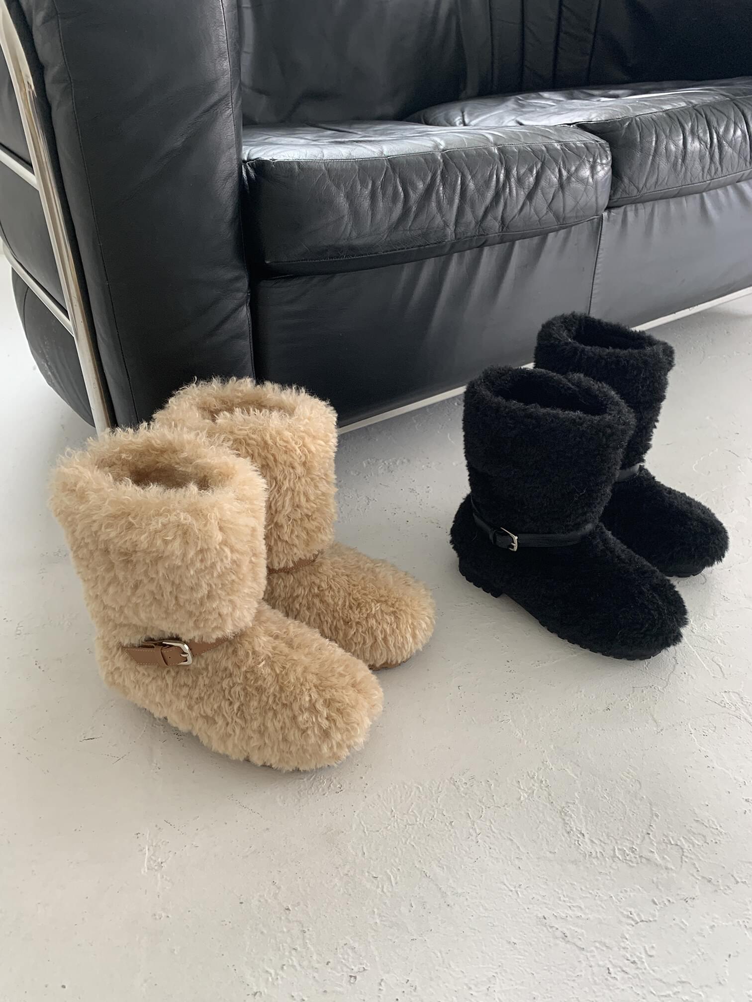 shearing buckle boots