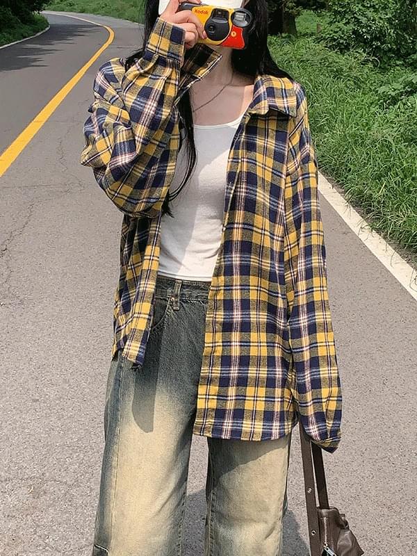 Cozy Overfit Check Shirt