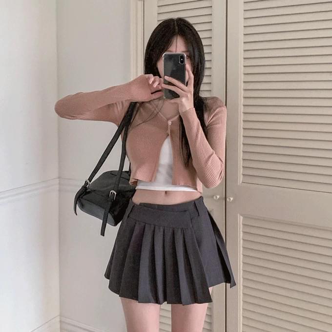 빌라니 브이넥 투버튼 가디건 -6 color