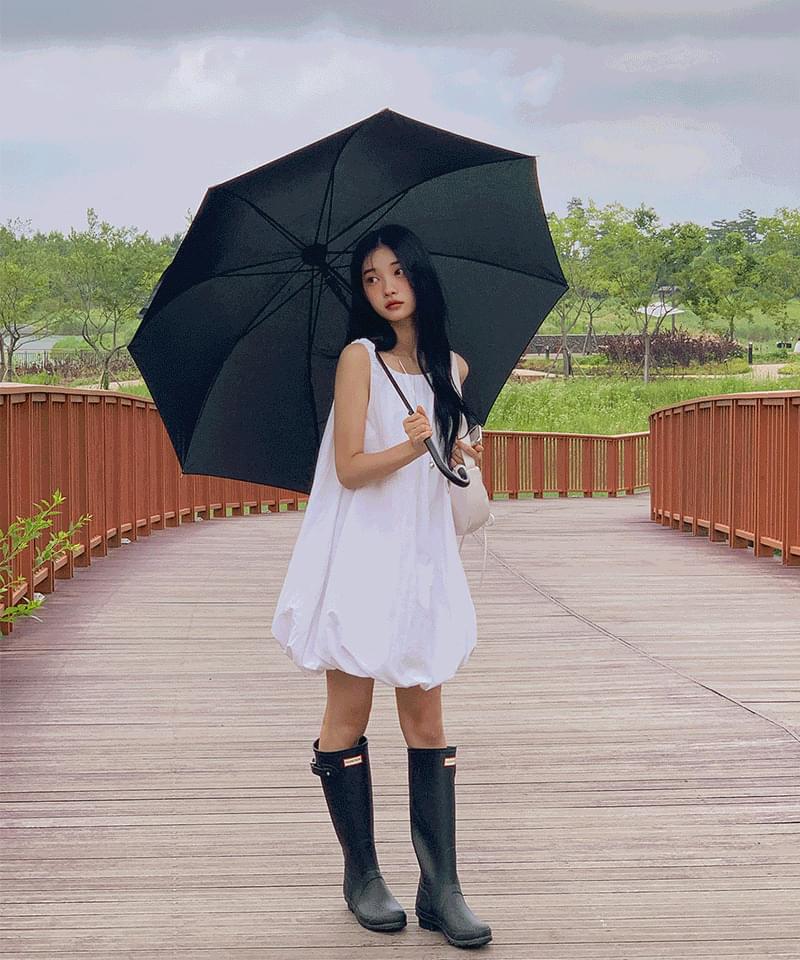 Flower Bird One-Piece Dress (With Strap)
