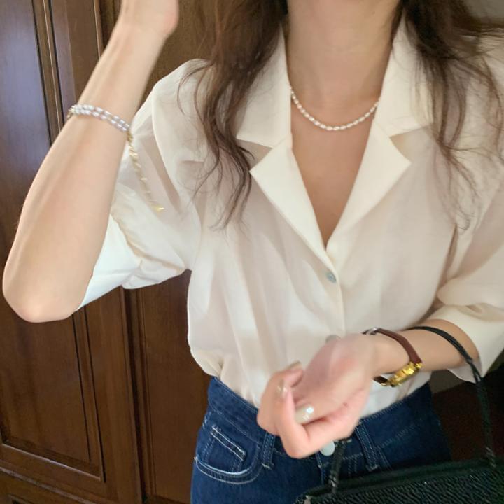 Pure White Collar Shirt