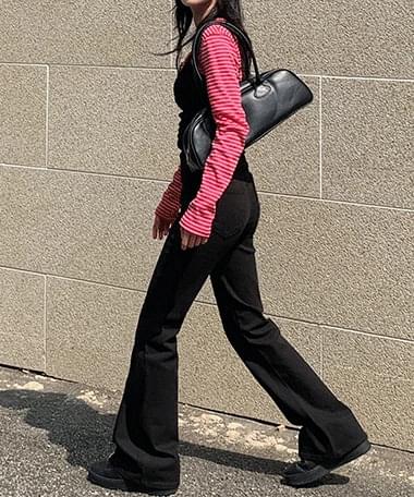Parotin Spandex Cotton Flared Pants