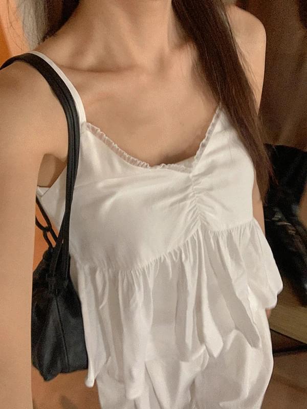 Wake Autumn Layered Sleeveless Bustier Blouse