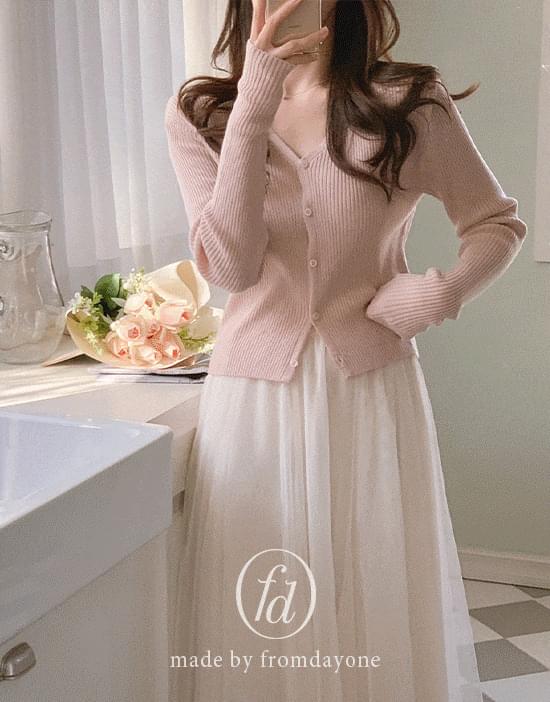 Made)젤리 소프트 골지가디건(브이넥/여리핏/데일리룩)