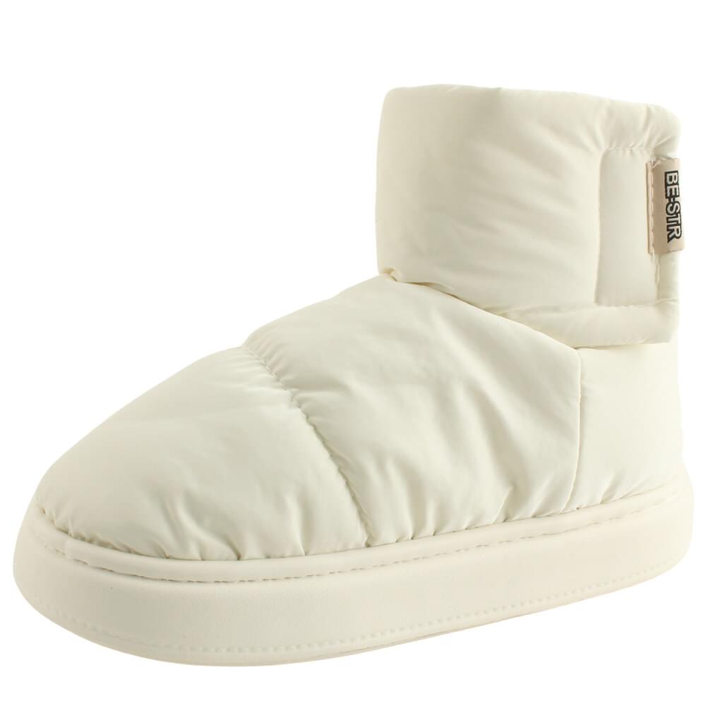 Fur padding lightweight soft winter boots fur ankle boots ivory 靴子