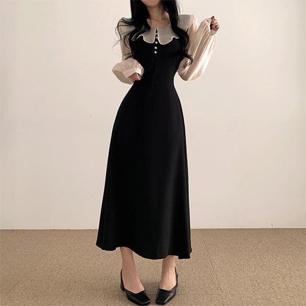 下客ルックおすすめ、清純フリーアロングワンピース