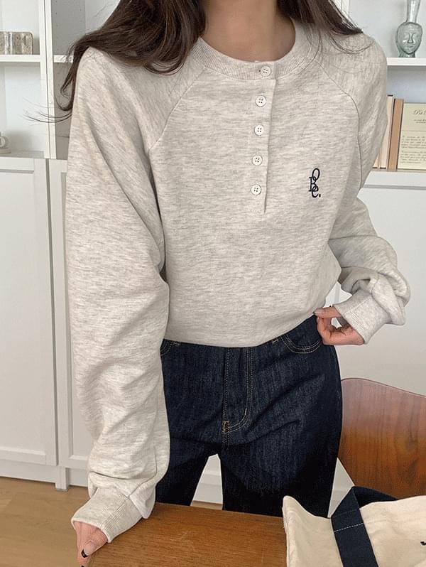 Mine Nagrang Button Sweatshirt - 3color