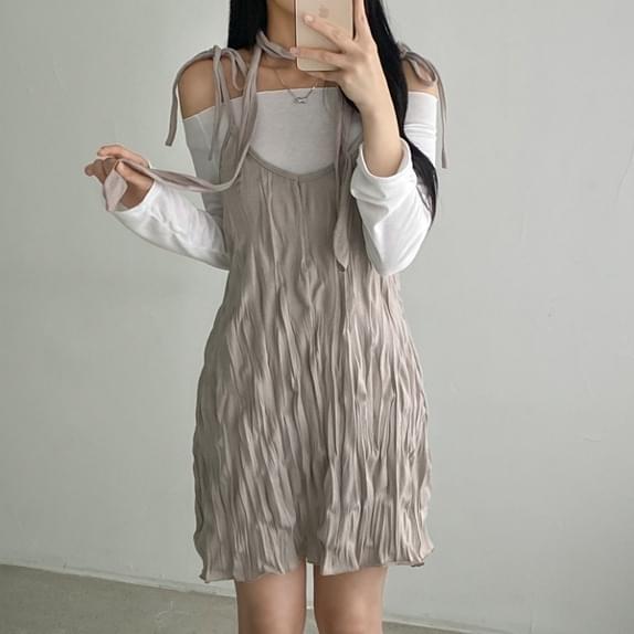 Rimoly pleated Dress choker set