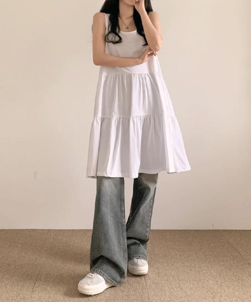 Layered Sleeveless Mini Dress 短裙