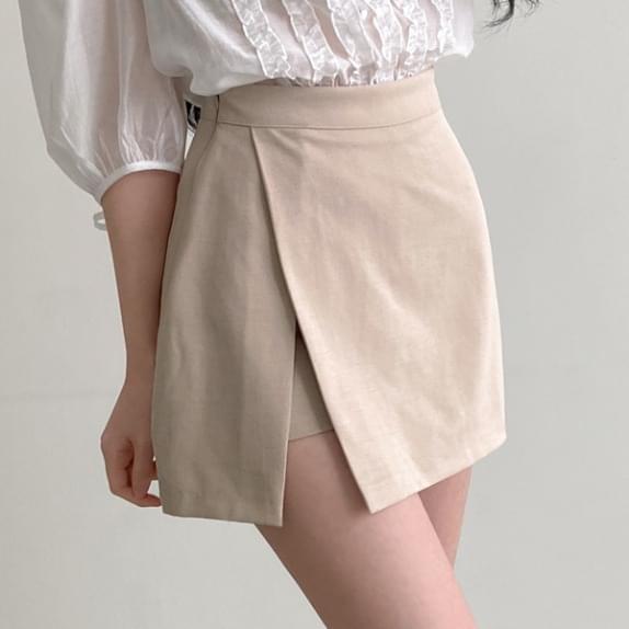 Dudu split skirt pants shorts lining: D