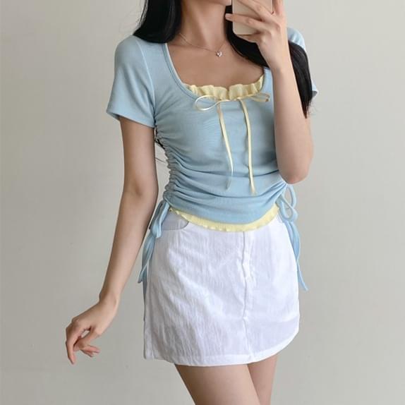 Nari Sharing Sleeveless Layered SET 短袖上衣