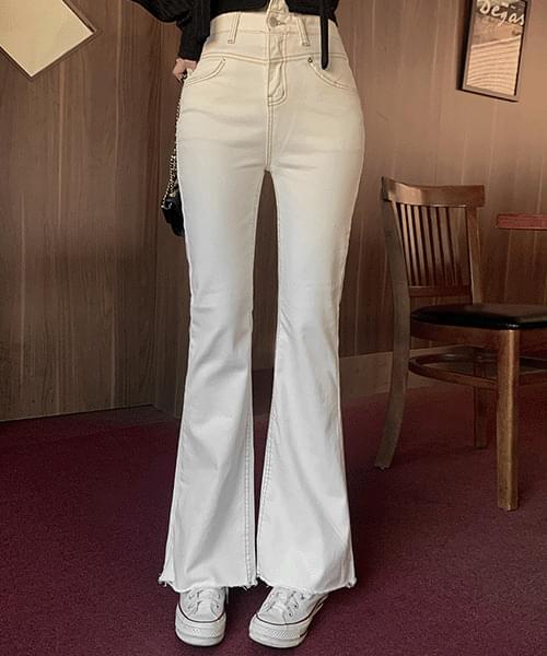 Pure stitch Split Flared pants