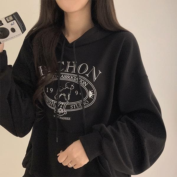 Loose-fit Bichon hoodie