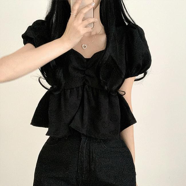 Love Heart Short Sleeve Blouse