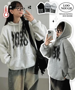 Vintage painted boxy hoodie