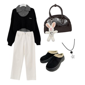 Studentootd,約會,Hcny,樂福鞋,Porterna,腰帶,球鞋/布鞋,肩背包,配飾,及膝洋裝 코디