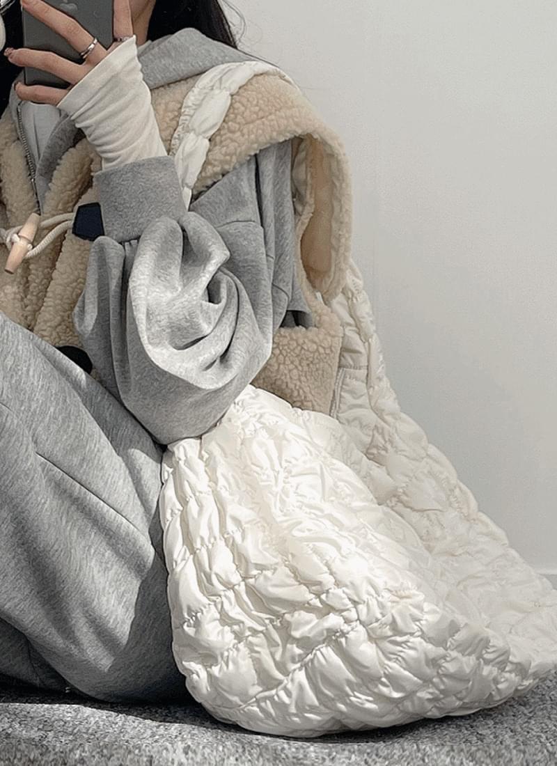 毛線編織棉線雲朵造型側背/斜背包