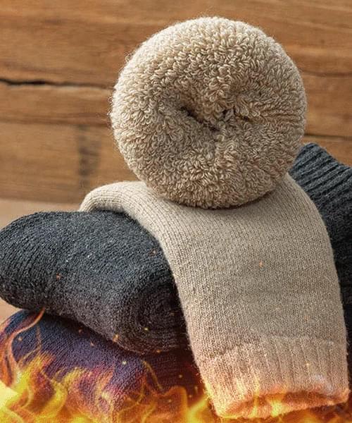 アイナジー男女ドトム起毛裏地ソックス