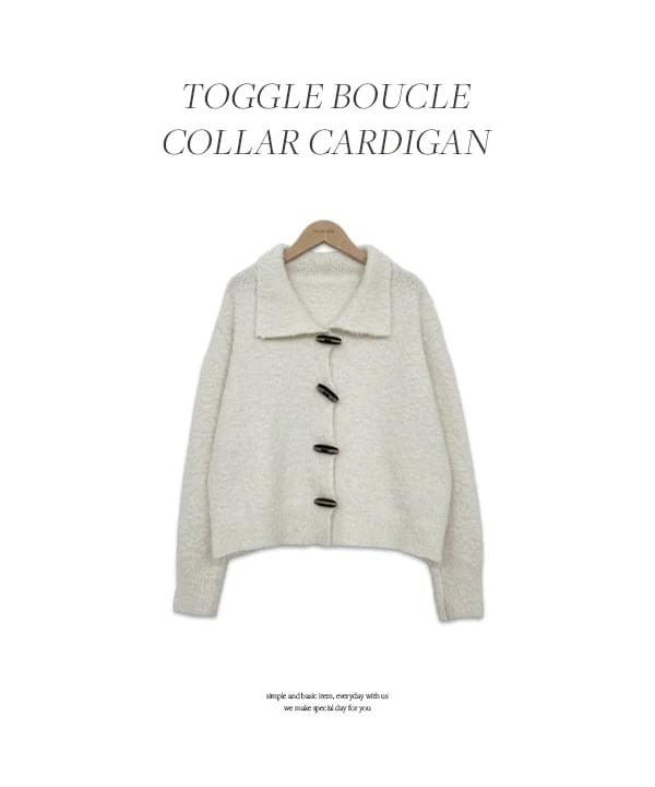 Foglen Caraneck Toggle Button Buckle Cardigan -2color 开襟衫