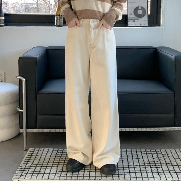 Radni Fleece-lined Wide Cotton Pants