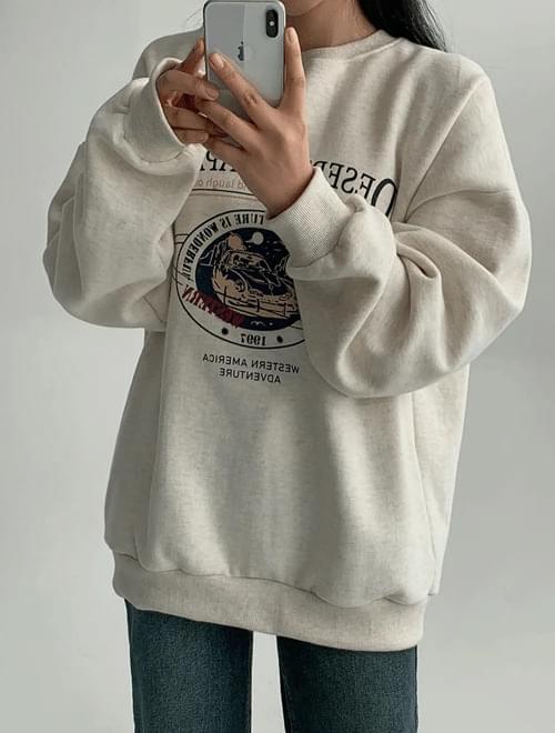 Eskeyang Fleece-lined to Sweatshirt -2color