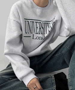 Penon Loose-fit Woolen lettering Sweatshirt