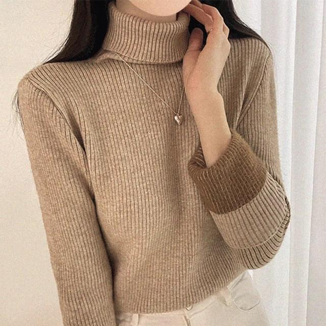 No-show X Winter Turtleneck mink lining knitwear 6 colors