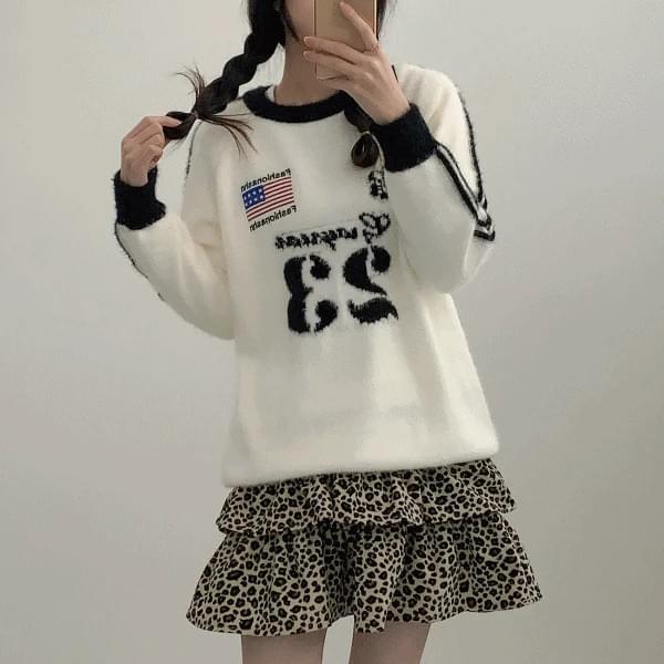 Angora Boston Flag Track Knitwear 2color
