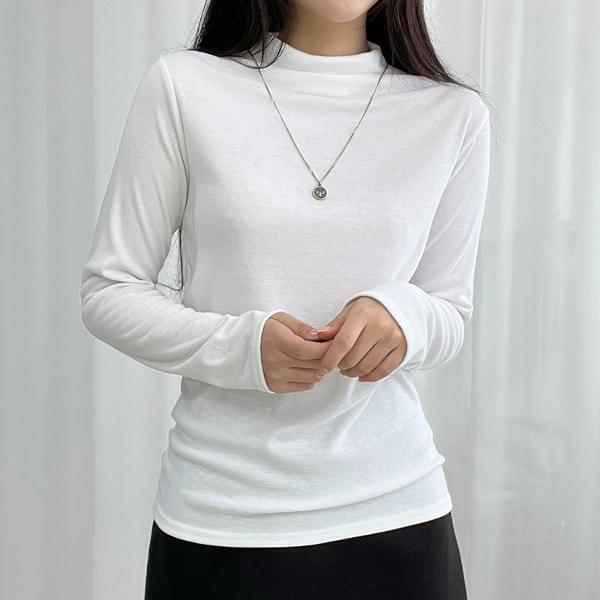 Cheese Soft Half Turtleneck T-shirt