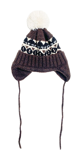 Arteon Vintage Nordic Drop Knitwear Earflap Beanie