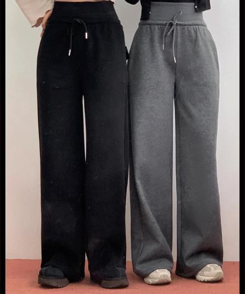 Winter banding training wide pants
