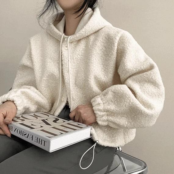 Dewine Wool String Avan Snap Hooded Jacket