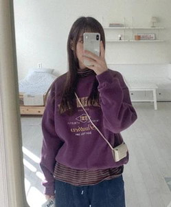 Kizen Woolen Lettering Sweatshirt