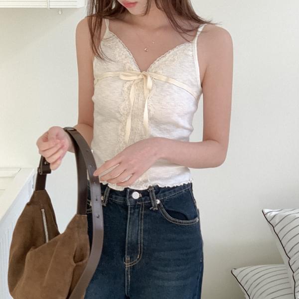 Lincia Ribbon Lace Sleeveless
