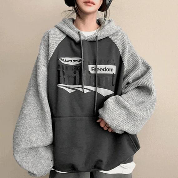 Muingimmo Knitwear Color Blocking Nagrang Hoodie