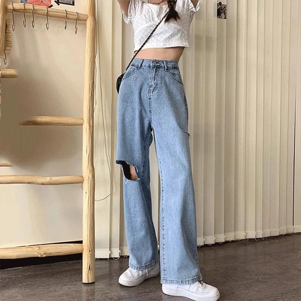 Lesson Date Ripped Jeans