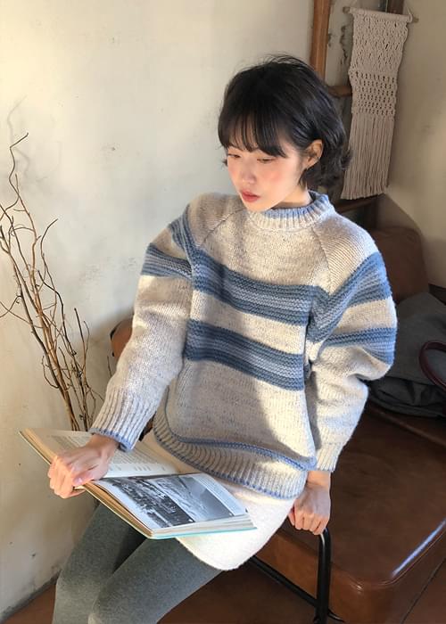 Snowing Wool Stripe Knitwear