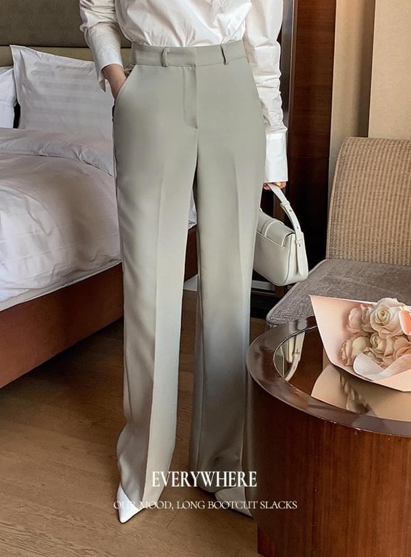 Time long Flared slacks