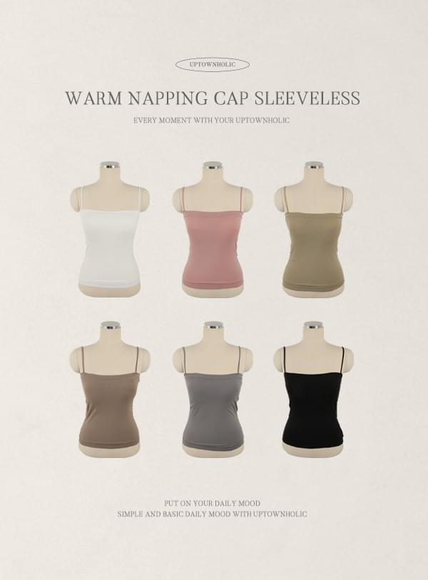 Warm Fleece-lined cap Sleeveless 