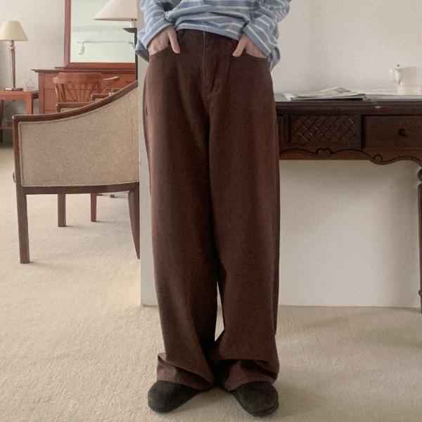 Alfred Fleece-lined Balloon Cotton Pants