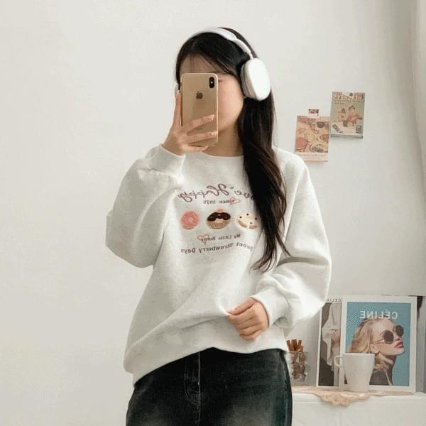 Thick sugar donut Sweatshirt 2color