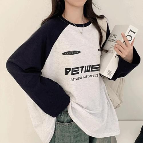 Maryzen color blocking Nagrang Sweatshirt long sleeve t-shirt