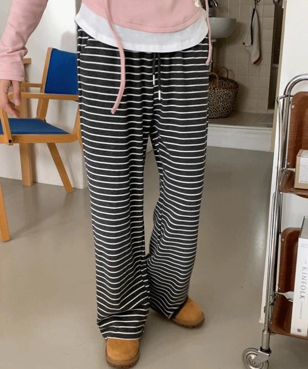 Bantu waistband stripe Striped long pants spring tracksuit long pants 3 colors